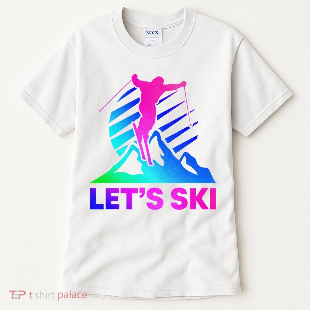 Retro Ski Vintage 80s 90s Skiing Outfit Tall T-Shirt