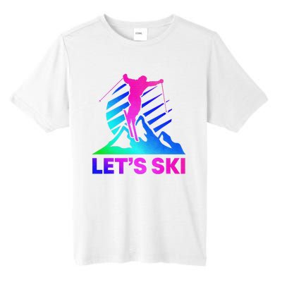 Retro Ski Vintage 80s 90s Skiing Outfit Tall Fusion ChromaSoft Performance T-Shirt