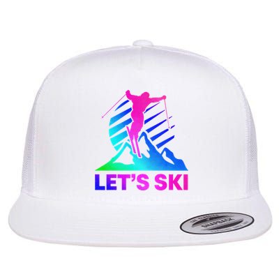 Retro Ski Vintage 80s 90s Skiing Outfit Flatbill Hat