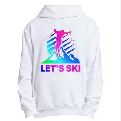 Retro Ski Vintage 80s 90s Skiing Outfit Urban Pullover Hoodie