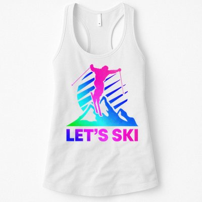 Retro Ski Vintage 80s 90s Skiing Outfit Womens Tank Top