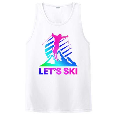 Retro Ski Vintage 80s 90s Skiing Outfit PosiCharge Competitor Tank