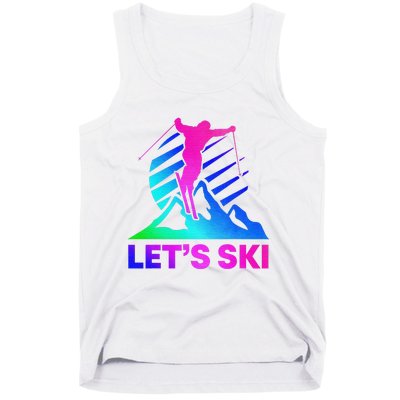 Retro Ski Vintage 80s 90s Skiing Outfit Tank Top