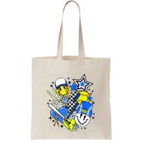 Retro Softball Vibes Funny Softball Smile Face Meme Bag