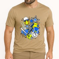 Retro Softball Vibes Funny Softball Smile Face Meme Performance Shirt