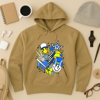 Retro Softball Vibes Funny Softball Smile Face Meme Hoodie