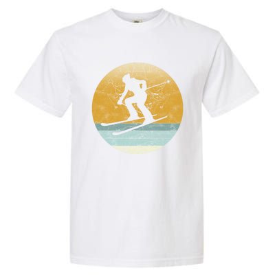 Retro Skiing Vintage Style Sport Ski Gift Funny Gift Garment-Dyed Heavyweight T-Shirt