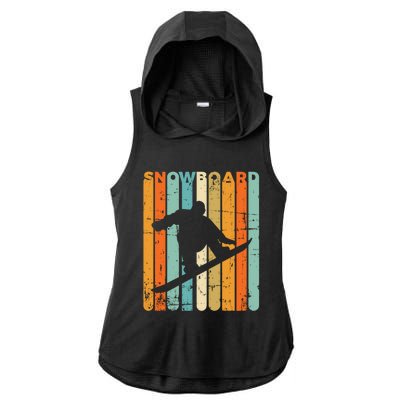 Retro Snowboarding Vintage Snowboarder Gift Quote Snowboard Gift Ladies PosiCharge Tri-Blend Wicking Draft Hoodie Tank