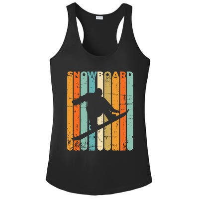 Retro Snowboarding Vintage Snowboarder Gift Quote Snowboard Gift Ladies PosiCharge Competitor Racerback Tank