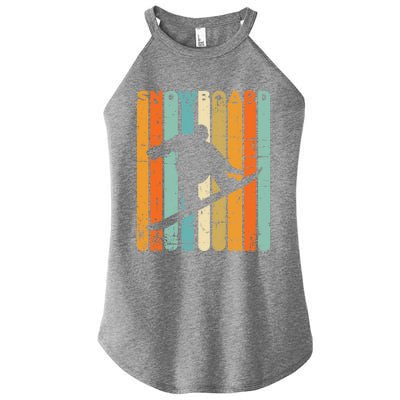 Retro Snowboarding Vintage Snowboarder Gift Quote Snowboard Gift Women’s Perfect Tri Rocker Tank