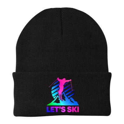 Retro Ski Vintage 80s 90s Skiing Outfit Gift Beanie