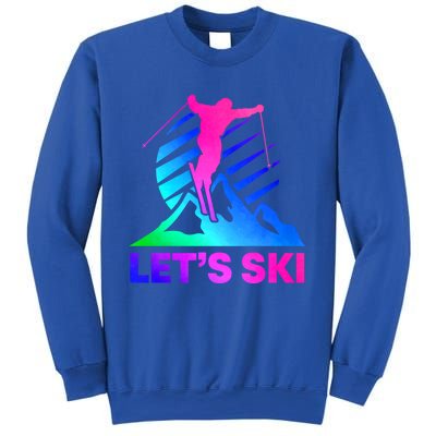 Retro Ski Vintage 80s 90s Skiing Outfit Gift Sweatshirt