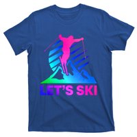 Retro Ski Vintage 80s 90s Skiing Outfit Gift T-Shirt