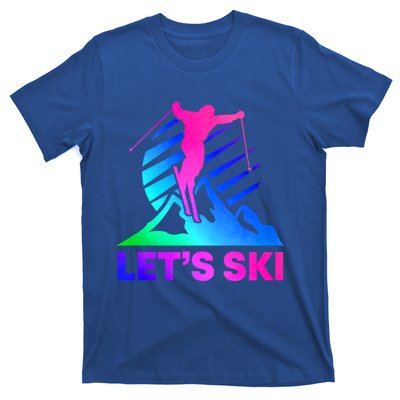 Retro Ski Vintage 80s 90s Skiing Outfit Gift T-Shirt