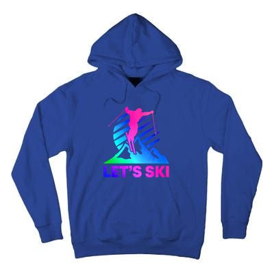 Retro Ski Vintage 80s 90s Skiing Outfit Gift Tall Hoodie