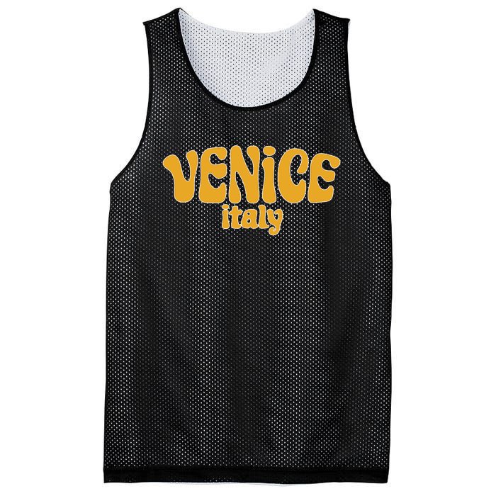 Retro Style Venice Italy Souvenir Mesh Reversible Basketball Jersey Tank