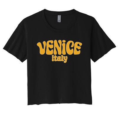 Retro Style Venice Italy Souvenir Women's Crop Top Tee