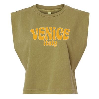 Retro Style Venice Italy Souvenir Garment-Dyed Women's Muscle Tee