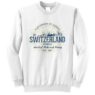 Retro Style Vintage Switzerland Sweatshirt