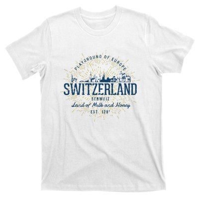 Retro Style Vintage Switzerland T-Shirt