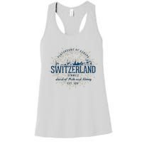 Retro Style Vintage Switzerland Women's Racerback Tank