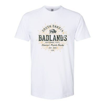 Retro Style Vintage Badlands National Park Gift Softstyle® CVC T-Shirt