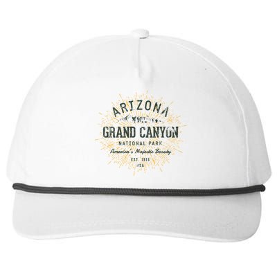 Retro Style Vintage Grand Canyon National Park Cool Gift Snapback Five-Panel Rope Hat