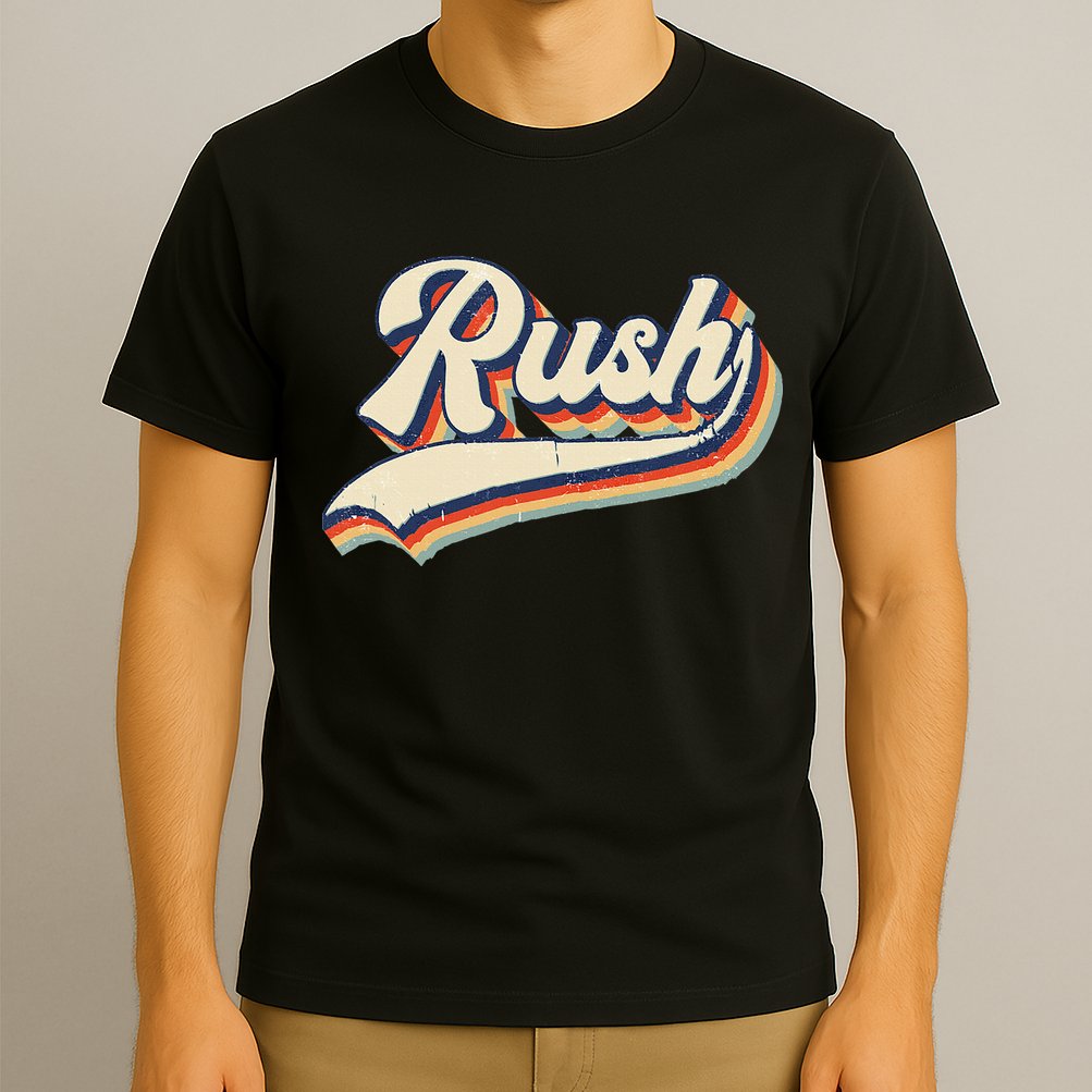 Rush Surname Vintage Retro Gift T-Shirt