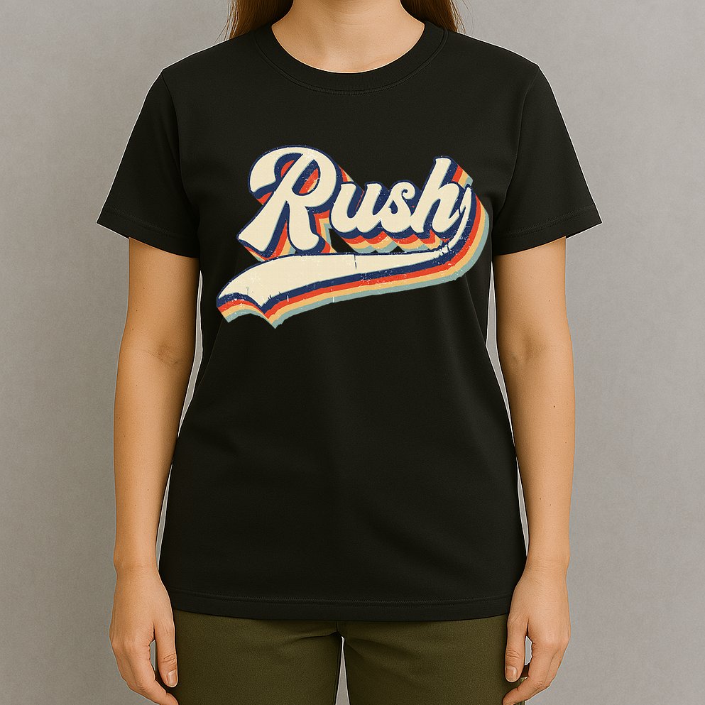 Rush Surname Vintage Retro Gift T-Shirt