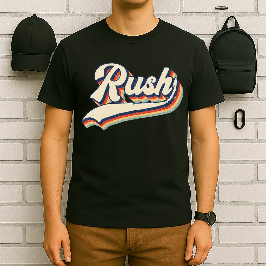 Rush Surname Vintage Retro Gift T-Shirt