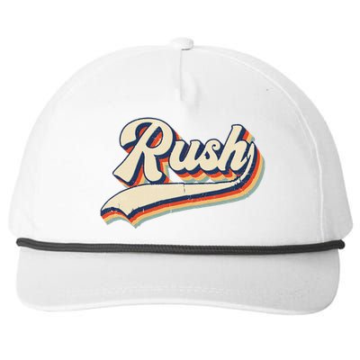 Rush Surname Vintage Retro Gift Snapback Five-Panel Rope Hat