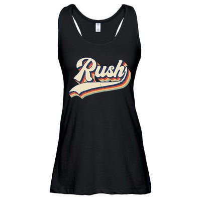 Rush Surname Vintage Retro Gift Ladies Essential Flowy Tank