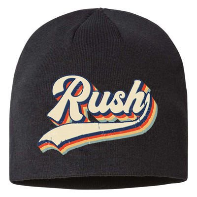 Rush Surname Vintage Retro Gift Sustainable Beanie