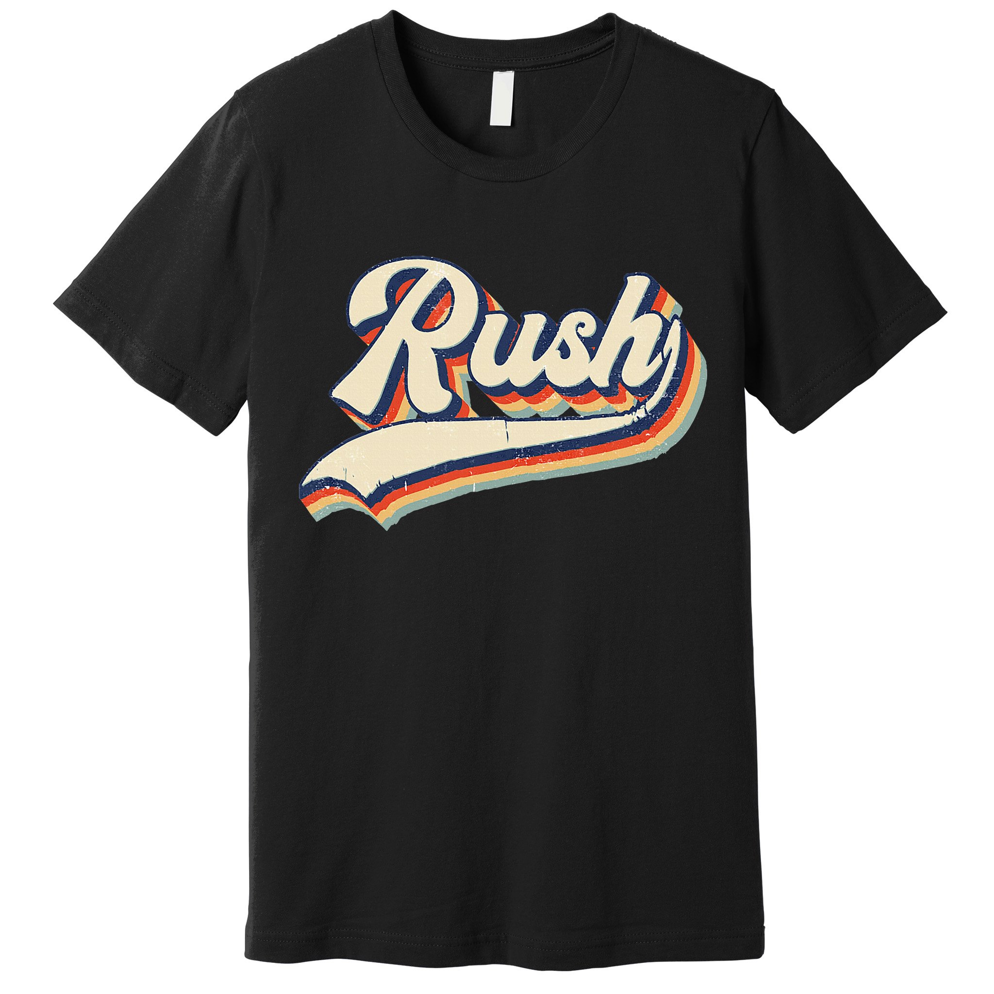 Rush Surname Vintage Retro Gift Premium T-Shirt