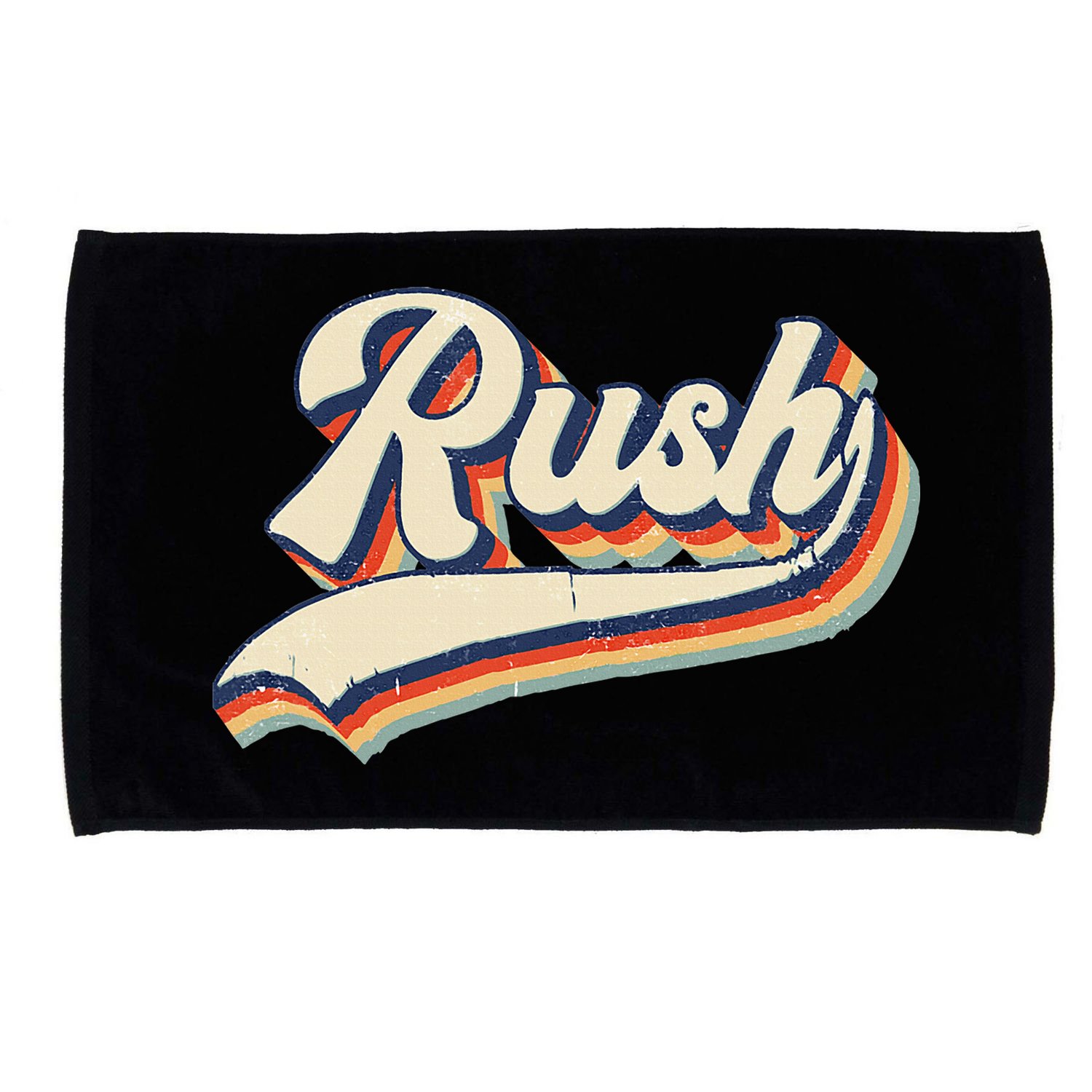 Rush Surname Vintage Retro Gift Microfiber Hand Towel