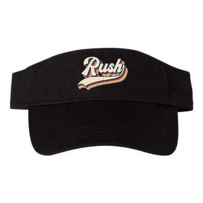 Rush Surname Vintage Retro Gift Valucap Bio-Washed Visor