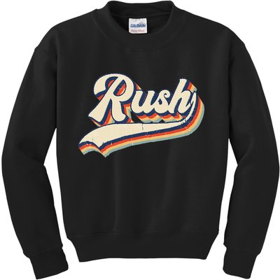 Rush Surname Vintage Retro Gift Kids Sweatshirt