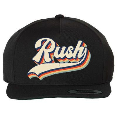 Rush Surname Vintage Retro Gift Wool Snapback Cap