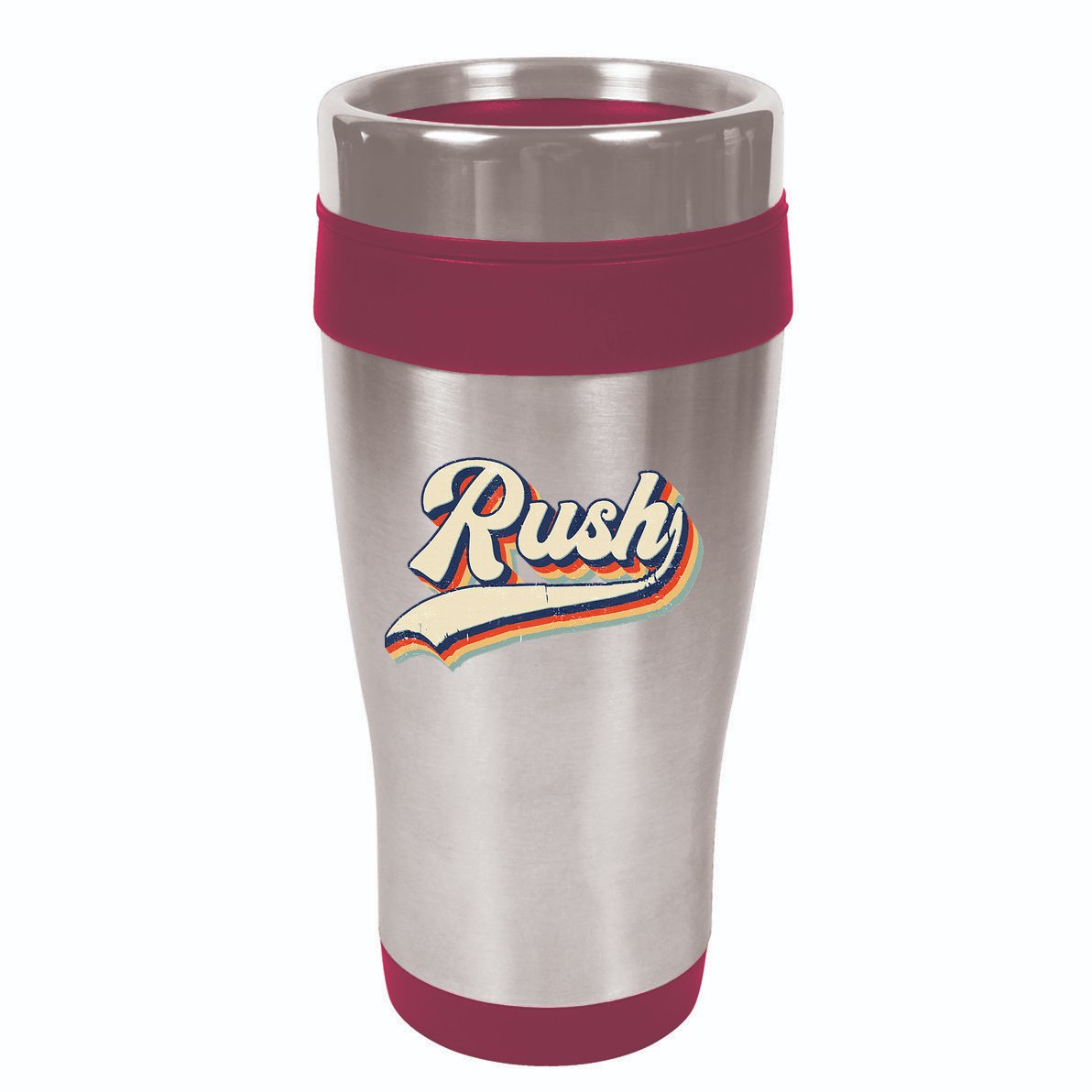 Rush Surname Vintage Retro Gift 16oz Travel Tumbler