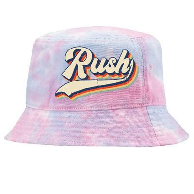 Rush Surname Vintage Retro Gift Tie-Dyed Bucket Hat