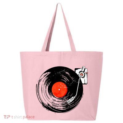 Retro Style Vintage Record Player 25L Jumbo Tote