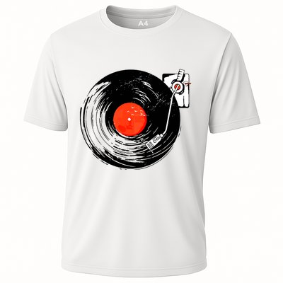 Retro Style Vintage Record Player Performance Shirt