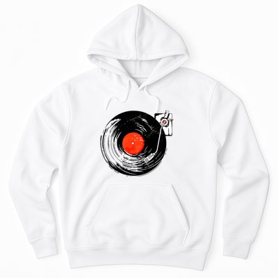 Retro Style Vintage Record Player Hoodie