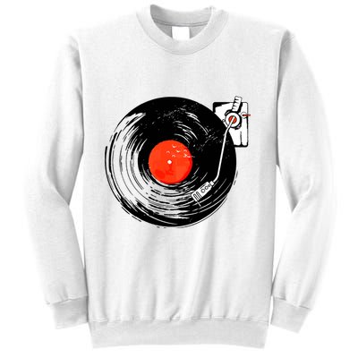 Retro Style Vintage Record Player Sweatshirt