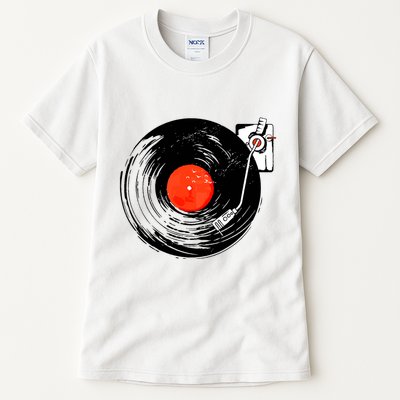 Retro Style Vintage Record Player Tall T-Shirt