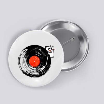 Retro Style Vintage Record Player Button