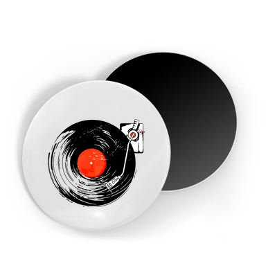 Retro Style Vintage Record Player Magnet