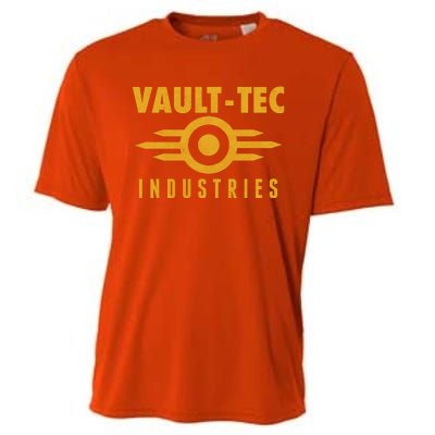 Retro Scifi Vault Tec Industries Logo Cooling Performance Crew T-Shirt