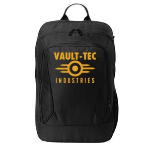 Retro Scifi Vault Tec Industries Logo City Backpack