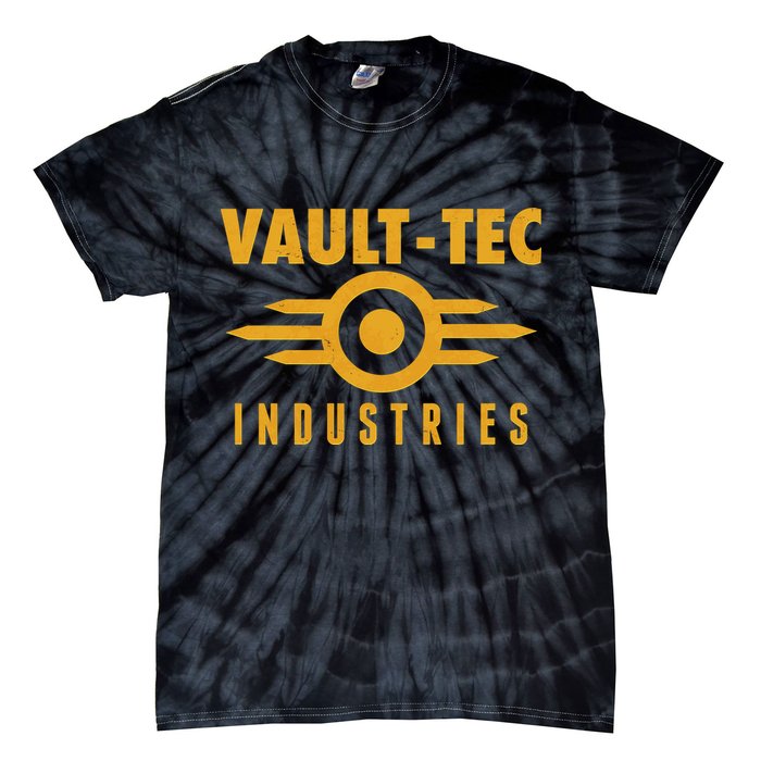 Retro Scifi Vault Tec Industries Logo Tie-Dye T-Shirt